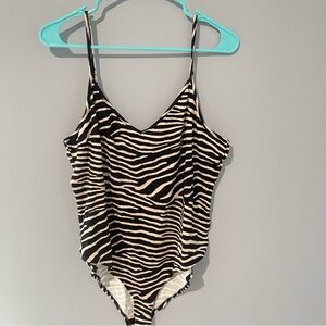 Zebra Print Bodysuit | H&M | XL
